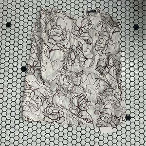 NWT motf shein sleeveless twist linen blend top size medium